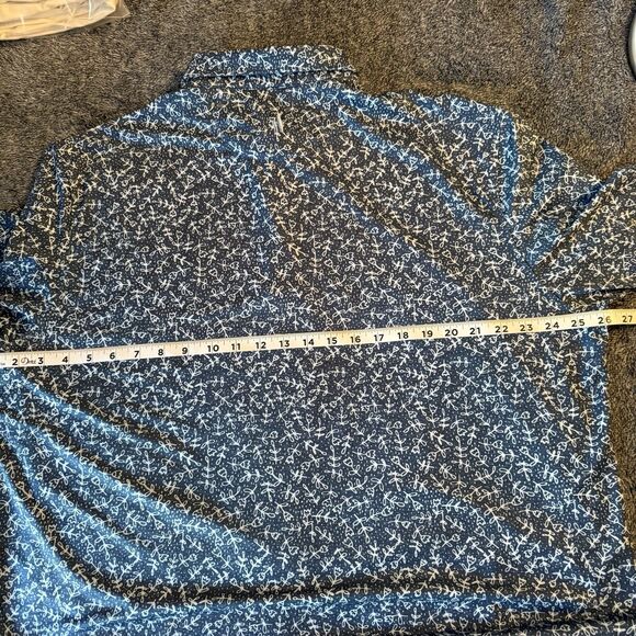 johnnie-O Blue Floral Polo Shirt - Picture 8 of 11